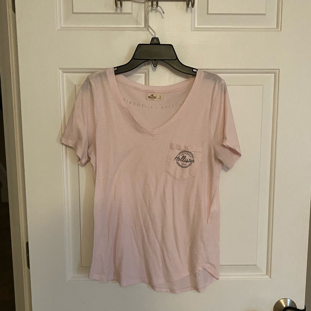 Pink short sleeve off the shoulder top